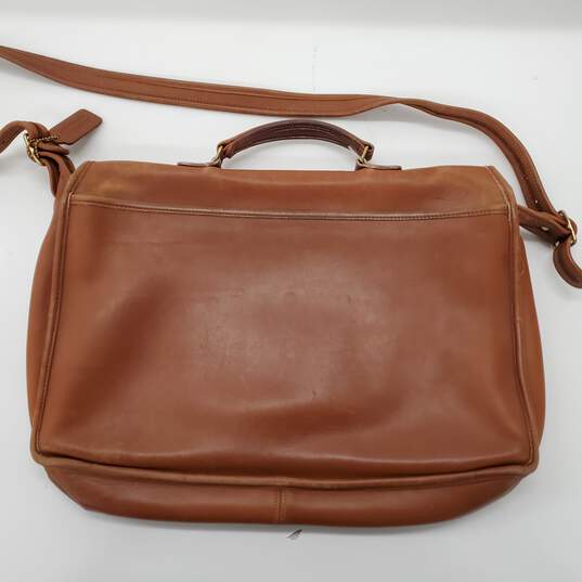 1970s Vintage Coach Leatherware Camel Brown Crossbody Messenger Bag image number 2