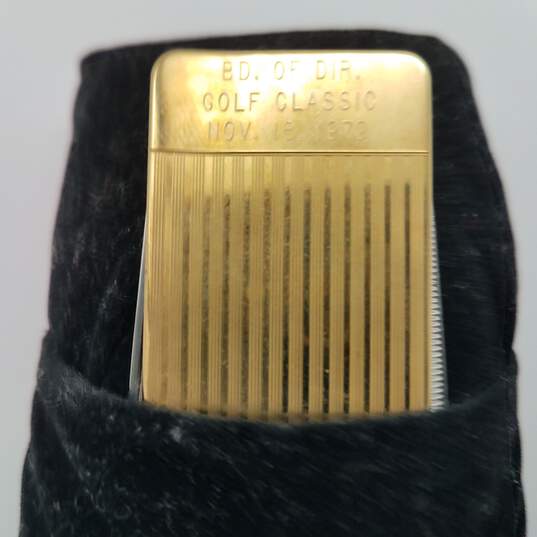 Vintage Richard Kable Gold filled Engraved Money Clip 34.1g image number 3