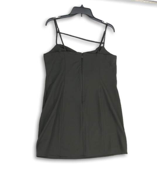 Abercrombie & Fitch Womens Black Sleeveless Back Zip Mini Dress Size Large image number 2