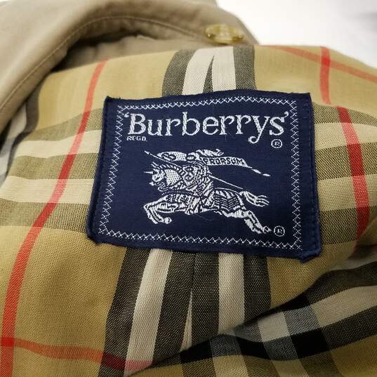 Burberrys' Beige Belted Trench Coat Men's Size 38R image number 4
