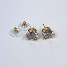Designer Kate Spade New York Gold-Tone Crystal Cut Stone Stud Earring alternative image