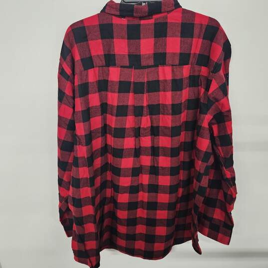 St John's Bay Plaid Red Flannel image number 2