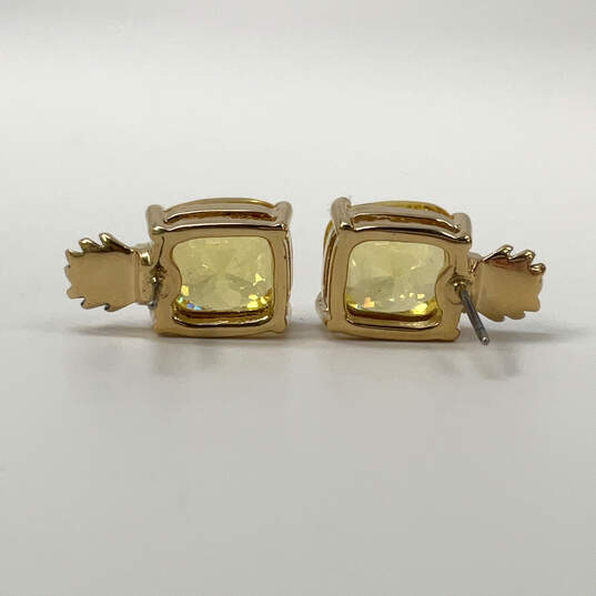 Designer Juicy Couture Gold-Tone Classic Cluster Small Stud Earrings image number 4