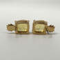 Designer Juicy Couture Gold-Tone Classic Cluster Small Stud Earrings image number 4