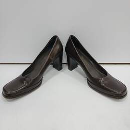 Jil Sander Women's Brown Leather Heels Size 36.5 alternative image