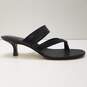 Vince Camuto Moentha Black Leather Mule Sandal Kitten Heels Shoes Size 8.5M image number 5