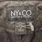 New York & Company Women Black Leather Zip Up Jacket sz M image number 4