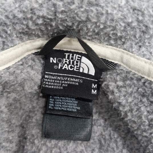 The North Face Gray Half Zip Sweater Hoodie Women's Size M image number 3