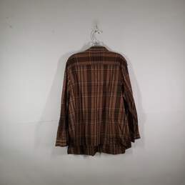 Mens Plaid Cotton Long Sleeve Collared Button-Up Shirt Size 3X alternative image