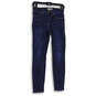 Womens Blue Denim Medium Wash 5-Pocket Design Skinny Leg Jeans Size 25 image number 1