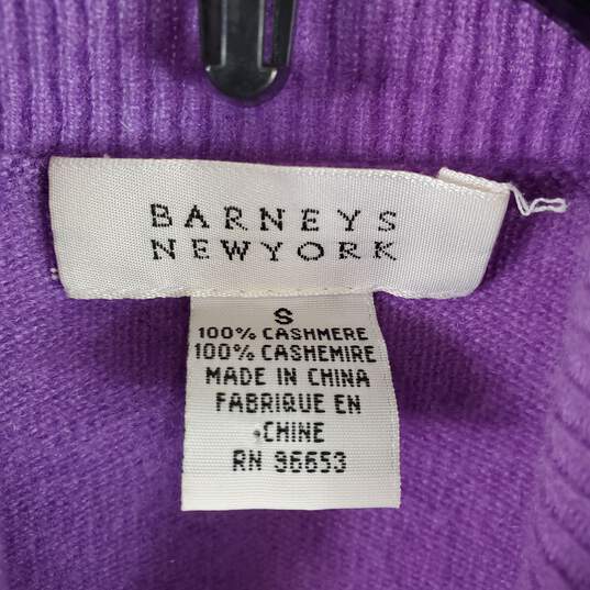 Barneys New York Women Purple Turtleneck Top S image number 3