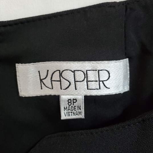 Kasper Black Sleeveless Dress WM  Size 8p NWT image number 3