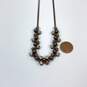 Designer Givenchy Gold-Tone Colorless Crystal Stone Statement Necklace image number 3