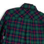 Mens Multicolor Plaid Long Sleeve Flannel Collared Button-Up Shirt Size S image number 4