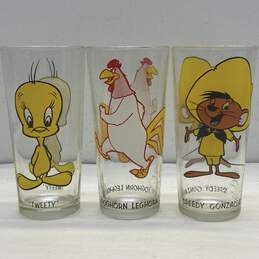 3 Vintage Pepsi Looney Tunes Collectors Series 1970's Beverage Glassware