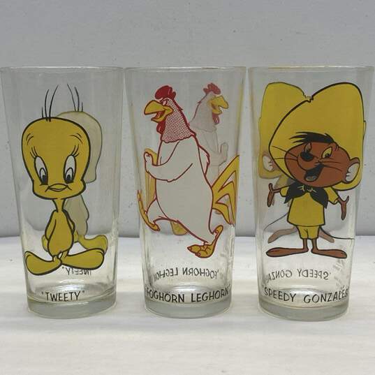 3 Vintage Pepsi Looney Tunes Collectors Series 1970's Beverage Glassware image number 1
