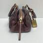 Marc by Marc Jacobs Leather Classic Q Satchel Metallic Burgundy image number 6