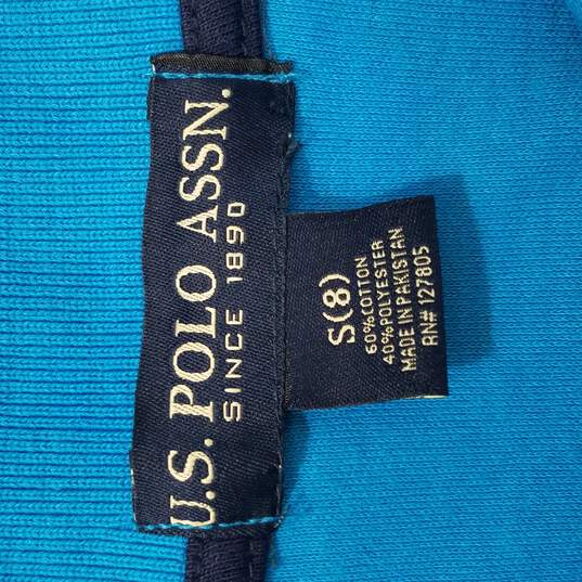 U.S. Polo ASSN Men Blue Polo Shirt S image number 2