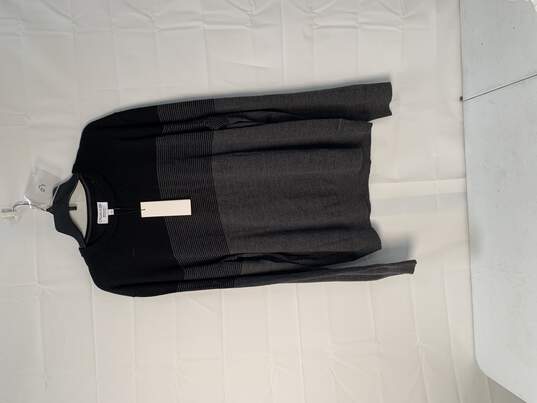 Men's Black/Grey Calvin Klein Sweater Shirt Size: XL image number 2