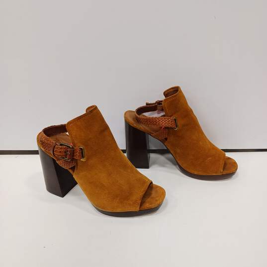 Frye Cognac Karissa Braid Shield Sandals Women's Size 9.5M image number 2