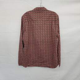 Wild Fang Rose Patterned Cotton Button Up Shirt WM Size XL alternative image