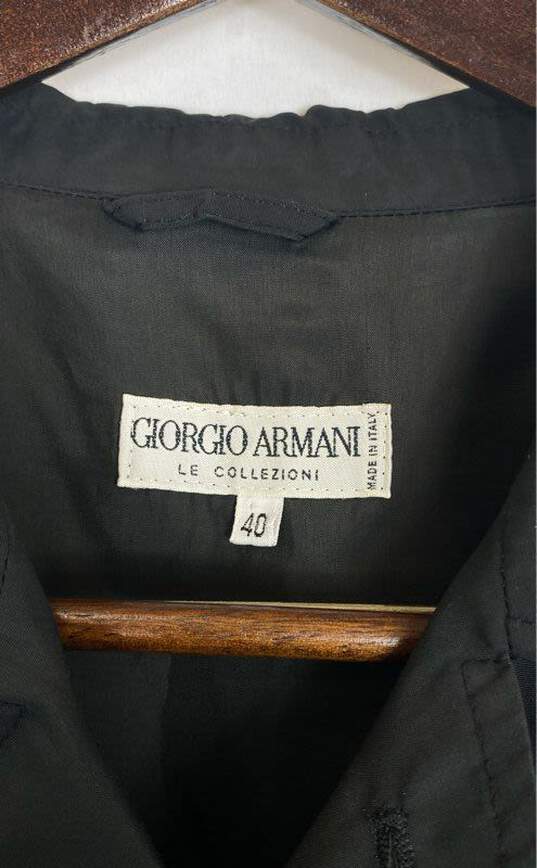 Buy the Giorgio Armani Men Black Coat Size 40 | GoodwillFinds