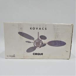 Minka Aire George Kovacs Cirque MOD Retro Gray 6 Blade Lighted Ceiling Fan alternative image