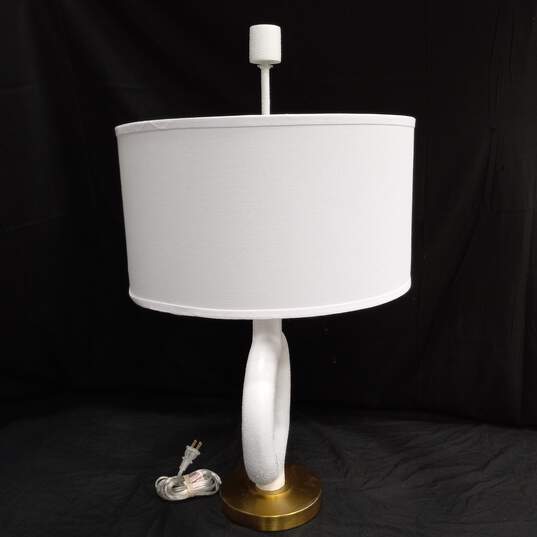 Pacific Coast Lighting - Athena Open Circle Modern Table Lamp - White image number 7