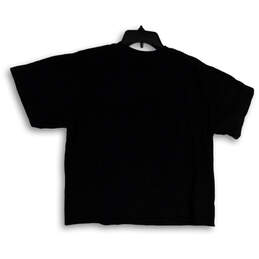 Womens Black Short Sleeve Crew Neck Pullover Graphic Print T-Shirt Size L alternative image