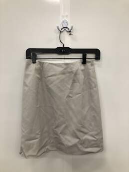 Women's SZ 4 Grey 100% Wool Lining Skirt