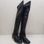 Via Spiga Black Leather Over the Knee Riding Boots Women US 7.5 image number 3