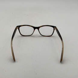 Womens RA7071 Clear Lens Brown Full-Rim Prescription Rectangle Eyeglasses alternative image