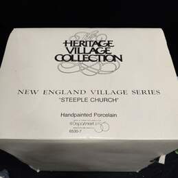 Department 56 Heritage Village New England Village Series Steeple Porcelain Church IOB alternative image