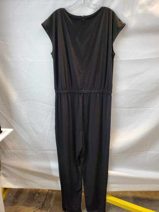 Michael Kors Black Sleeveless Jumpsuit Women's Size XL NWT image number 3