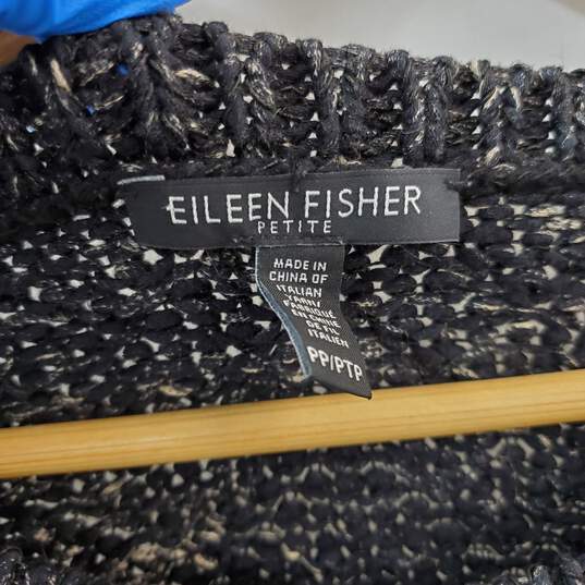 Eileen Fisher Petite Black Sweater in Size PP/PTP image number 3