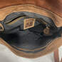 Womens Brown Leather Inner Zip Pocket Adjustable Strap Crossbody Bag Purse image number 3