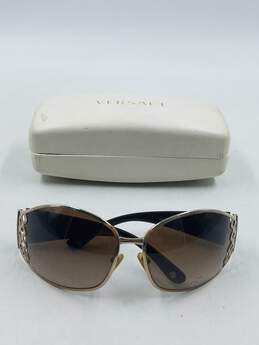 Versace Gold Oversized Sunglasses
