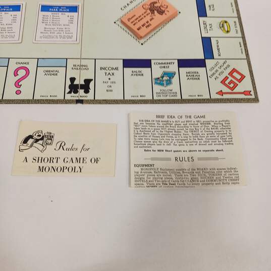 Vintage 1954 Monopoly Board Game image number 5