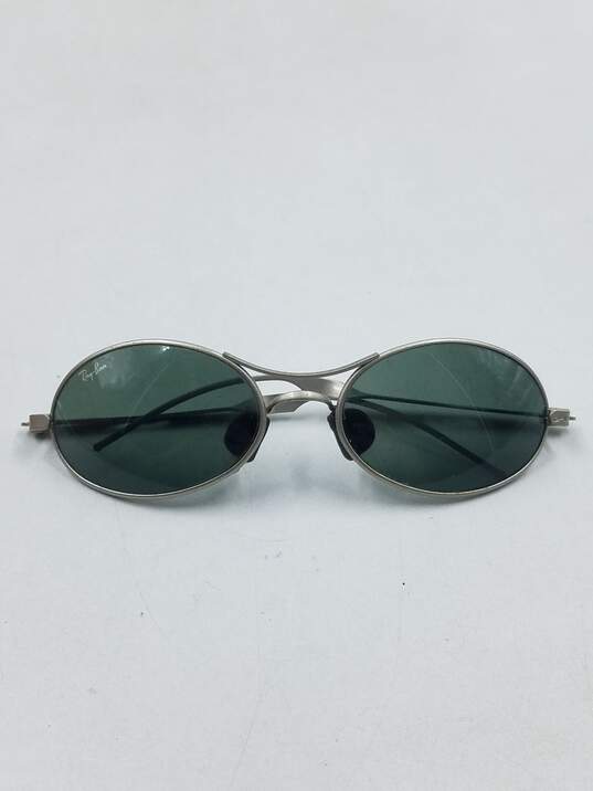 Ray-Ban Silver Oval Sunglasses image number 1