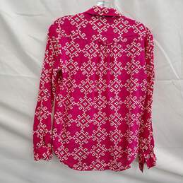 Maeve Women's Pink Floral Print Button Up Blouse Size 2 alternative image