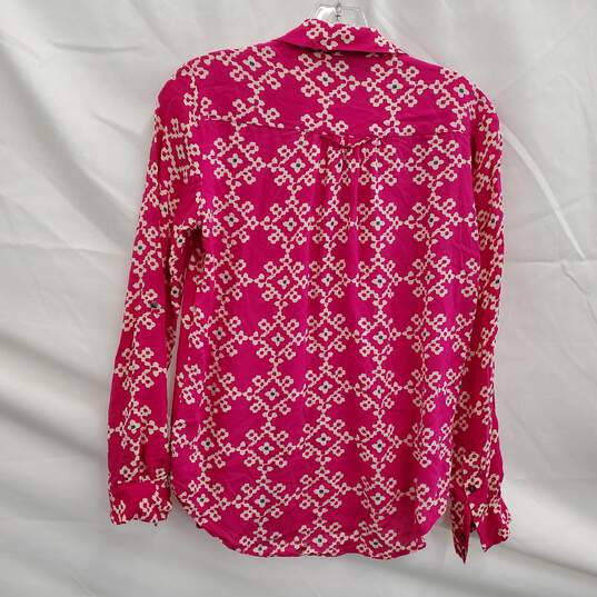 Maeve Women's Pink Floral Print Button Up Blouse Size 2 image number 2