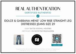 AUTHENTICATED MEN'S DOLCE & GABBANA DISTRESSED JEANS SIZE 29x29 alternative image