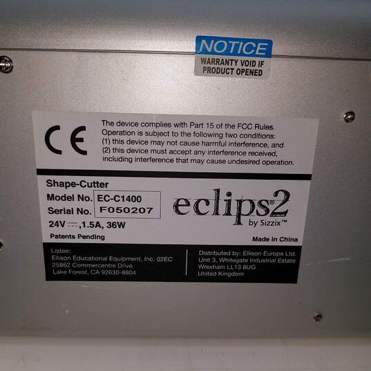 Eclips2 Shape Cutter EC-C1400 Untested P/R - Item 025 080623MJS image number 4