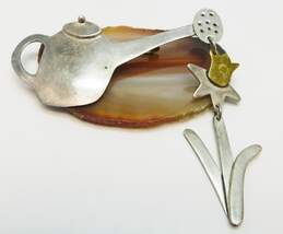 925 Taxco Watering Can Brooch