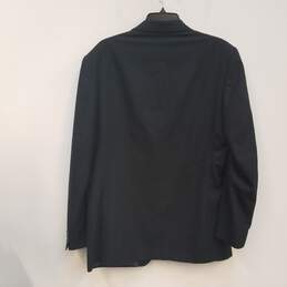 YSL Mens Black Wool Long Sleeve Collared Single Breasted Blazer Jacket Size XL alternative image