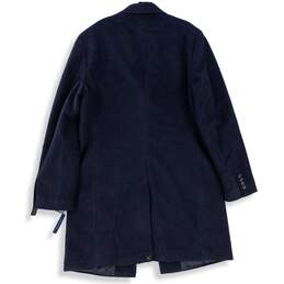 NWT Mens Blue ThFlex Long Sleeve Notch Lapel Pockets Trench Coat Size 40R alternative image
