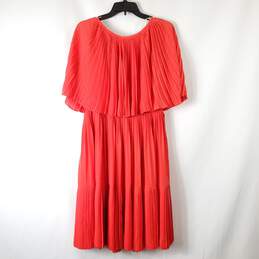 Kate Spade Women Red Pleated Dress sz 8