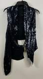 Ann Demulemeester Black Sequined Vest - Size Medium image number 1