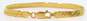 14K Yellow Gold Herringbone Chain Bracelet 8.4g image number 4