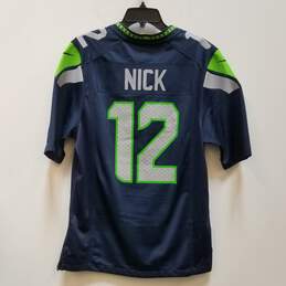 Mens Blue Seattle Seahawks Nick #12 On Field NFL Football Jersey Size S alternative image